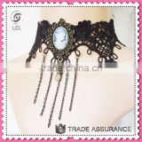 Wholesale black choker necklace for party, engraved decoration chokers for women
