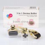 Guangzhou Ekai 3 in 1 Derma Roller Kit Titanium Needle Roller Gold Color (CE ROHS) thumbnail-5