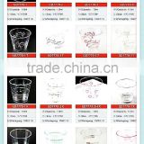 personalized plastic cups for kids transparent hard for chirstmas