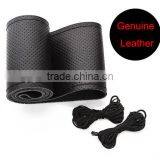 Free Gifts Genuine Leather Car Steering Wheel Cover for Automobile Sales Servicshop 4S thumbnail-3
