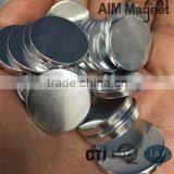 N35 Neodymium Disc Magnets N52 1.26" D x 0.06" H thumbnail-2