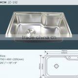 High Quality Single Bow Stainless Steel Kitchen Sink JZ-192 thumbnail-2