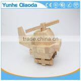 Helicopter Woodcraft Kit Assemble Paint DIY 3D Puzzle Toys for Kids Adults the Best Birthday Gift thumbnail-2