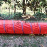Free Sample 2016 Polyster Dog Training Tunnel Red Steel Wire Frame Dia 60cm Dog Tunnel thumbnail-1