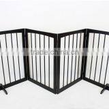 84 Inch Free Standing Folding Wooden Pet Gate Dog Fence thumbnail-1