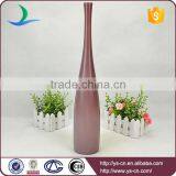 Long Slim Red Ceramic Decorating Vase for Restaurant thumbnail-1