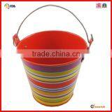 Wholesale Round Flower Garden Metal Buckets thumbnail-2