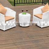 White Outdoor Rattan Chair, Garden White Chair thumbnail-3