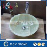 Round Shape Green Onyx Polished Sinks and Basins thumbnail-1