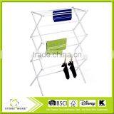 Folding Clothes Drying Rack, White thumbnail-2