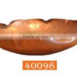 Flat Hammered Designer Copper Bowl thumbnail-1