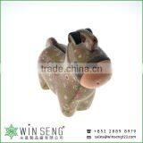 Cheap Coin Box Lovely Design Flower Patterns Horse Shaped Ceramic Animal Piggy Bank thumbnail-1