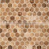 High Quality Emperador Light Polished Mosaic Tiles For Bathroom/Flooring/Wall Etc & Best Marble Price thumbnail-2