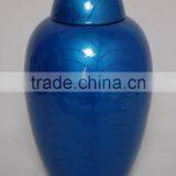 Blue Coloured Metal Wholesale Urns thumbnail-1