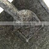 Customized 2pcs Cheap Handle Foldable Felt Shopping Bag thumbnail-5