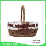 Large Oval Natural Wicker Tote Basket for Food Storage thumbnail-6
