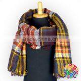 Turkish Pashmina Shawl Red Plaid Winter Shawl Kids Latest Design Shawl thumbnail-5