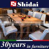 HOT SALE Walnut Veneer Modern Wooden Dining Table Set A-18RE thumbnail-1
