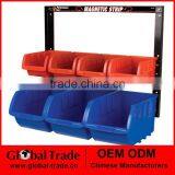 10 Bins Wall Mount Rack.Plastic Wall Mounted Storage Bins Rack Board Bin.T0005 thumbnail-1