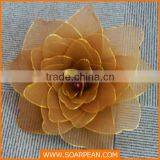 Artificial Silk Screen Flower & Wreath - Orange Color