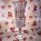 2015 New Design Clear Embossed Champagne Glass Cup &Wine Glass & Goblet