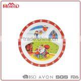 Food Contact Oval Shape Kindergarten Canteen School 3 Sectioal Melamine Plate thumbnail-2