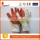 DDSAFETY 2017 10 Gauge Bleach Cotton Polyester Gloves Coating Red Rubber Working Gloves thumbnail-1