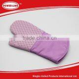 BBQ Kitchen Purple Stripes Cloth With Silicone Large Size Glove thumbnail-1