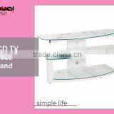 High Quality Modern Design Tempered Cheap Glass Corner TV Stand thumbnail-6