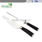 Chef's Knife and Sharpener - Professional Set by LK Kitchen - 8 Inch Stainless Steel Sharp Blade Kitchen Knife for the Home Cook thumbnail-5