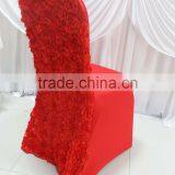 Top Selling--2PCS 13 Colors Elastic Spandex Banquet Chair Cover With Satin Rosette Back For Wedding Party Hotel Decoration thumbnail-4