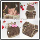 Lovely Crochet Baby Photography Props Newborn Crochet Outfit thumbnail-4