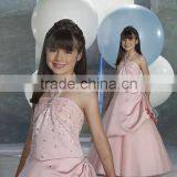 2012 Pink Halter Style Girls Party Dresses thumbnail-1