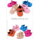 Autumn Winter Wholesale China Shoes Baby Boots Bow Colorful Prewalker Baby Shoes thumbnail-2