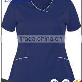 2017 Fashion V-neck Women Design Design Hospital Scrubs Uniforms thumbnail-2