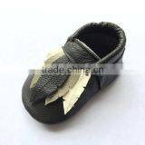 Genuine Leather Baby Shoes Camp Leather Baby Moccasins thumbnail-3