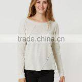 2016 Winter Wholesale Women Long Sleeved Sweat100% Cotton Plain Cheap Fleece Hoodie thumbnail-5