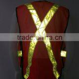 Safety Traffic hi Visibility Reflective Safety Vest With PVC Tapes thumbnail-4