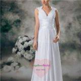 Cap Sleeve Beach Wedding Dresses WD1606