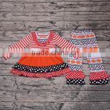 In Stock Hot Sale Long Sleeve Halloween Party Boutique Outfit for Kids All Saints' Day 2pcs Baby Girls Clothes Set Wholesale New