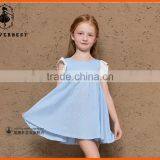 2016 New Arrival Girls Cotton Dress With White Dot thumbnail-1