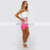 New Fashion Design Tops Women White Tops in Tassel thumbnail-5