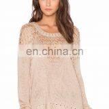 New Model Latest Designs Hand Knitted Woman Sweater thumbnail-2