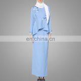 Stylish Baju Kebaya Design Muslim Women Wear Elegant Floral Malaysia Clothing New Model Ladies Suit thumbnail-2