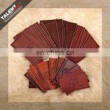 High Quality Customized Private Brand Name Logo Jeans Genuine Leather Patch in Garment thumbnail-6