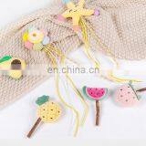 New Web Rosebud Mint Bell Sounding Cat Toy Set Pet Cute Cartoon Tassel Cat Cuddle Stick thumbnail-2