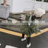 2020 Winter Children's Girls Solid White Green Coat thumbnail-6