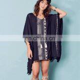 2019 летний полосатый пляжный палео (пляжная накидка) для женщин. Сексуальная купальня-кафтан, пляжная туника, саранг