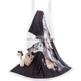 Cheaper Price Custom Tiger Print Micro Mink Sherpa Fleece 3d Blanket Throw thumbnail-2