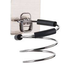 Bathroom Wall Mounted Hair Dryer Stand Holder With Stainless Steel Holder Stand thumbnail-2